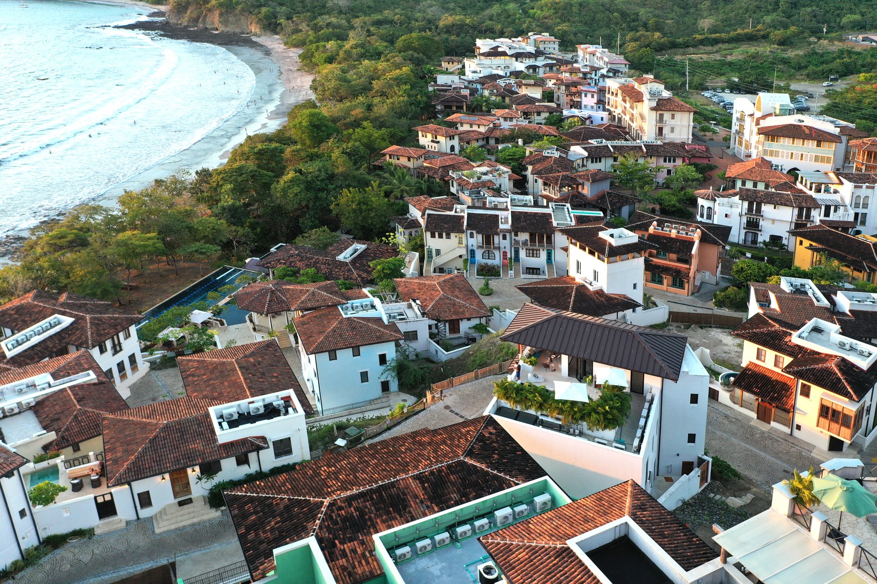 Las Catalinas aerial — drone view, Las Catalinas, Guanacaste, Costa Rica